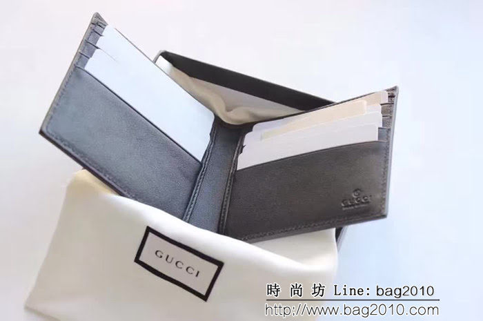 GUCCI古馳 經典款 G家蜜蜂圖案 雙折皮夾 138042 WTG1833